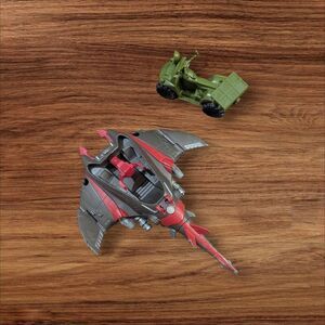 Gi Joe Cobra Jet Vehicle & Green Military Truck Toy Set